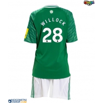 Otroški Nogometni dresi Newcastle United Joe Willock #28 Gostujoči 2025-26 Kratek Rokav (+ Kratke hlače)